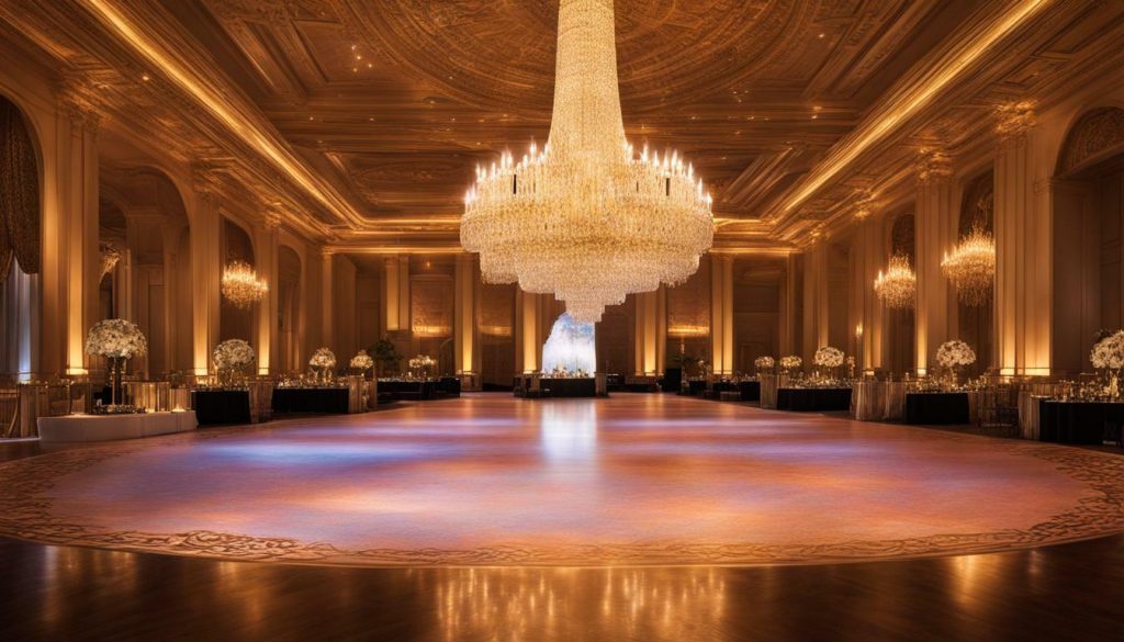 special lighting for key moments